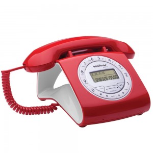 Telefone com fio TC 8312 Vermelho
